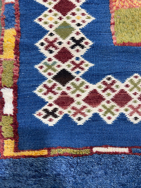 Moroccan Rug-Vintage berber rug : 7.1ft x 10.8ft / 217cm x 325cm-Moroccan Rugs-la porte d'or-High Atlas Mountains of Morocco-100% natural wool-1-la porte d'or