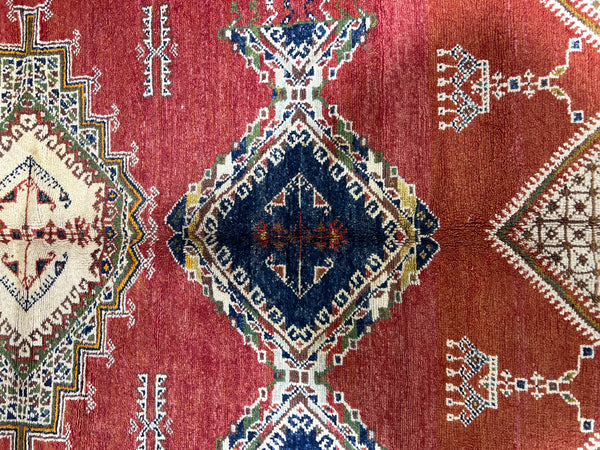 Vintage berber rug : 6.9ft x9.5ft / 206cm x 287cm