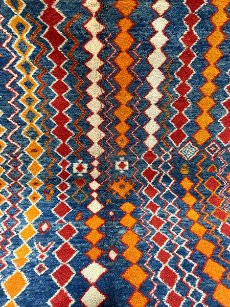 Vintage berber rug : 6.3ft x 8.5ft / 190cm x 256cm