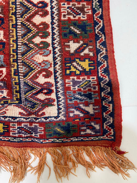 Vintage berber rug : 6.2ft x 10.2ft / 189cm x 310cm